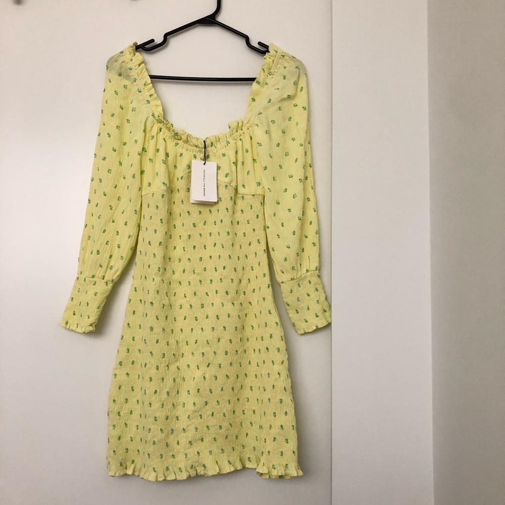 Faithfull the Brand Floral Smocked Mini Dress